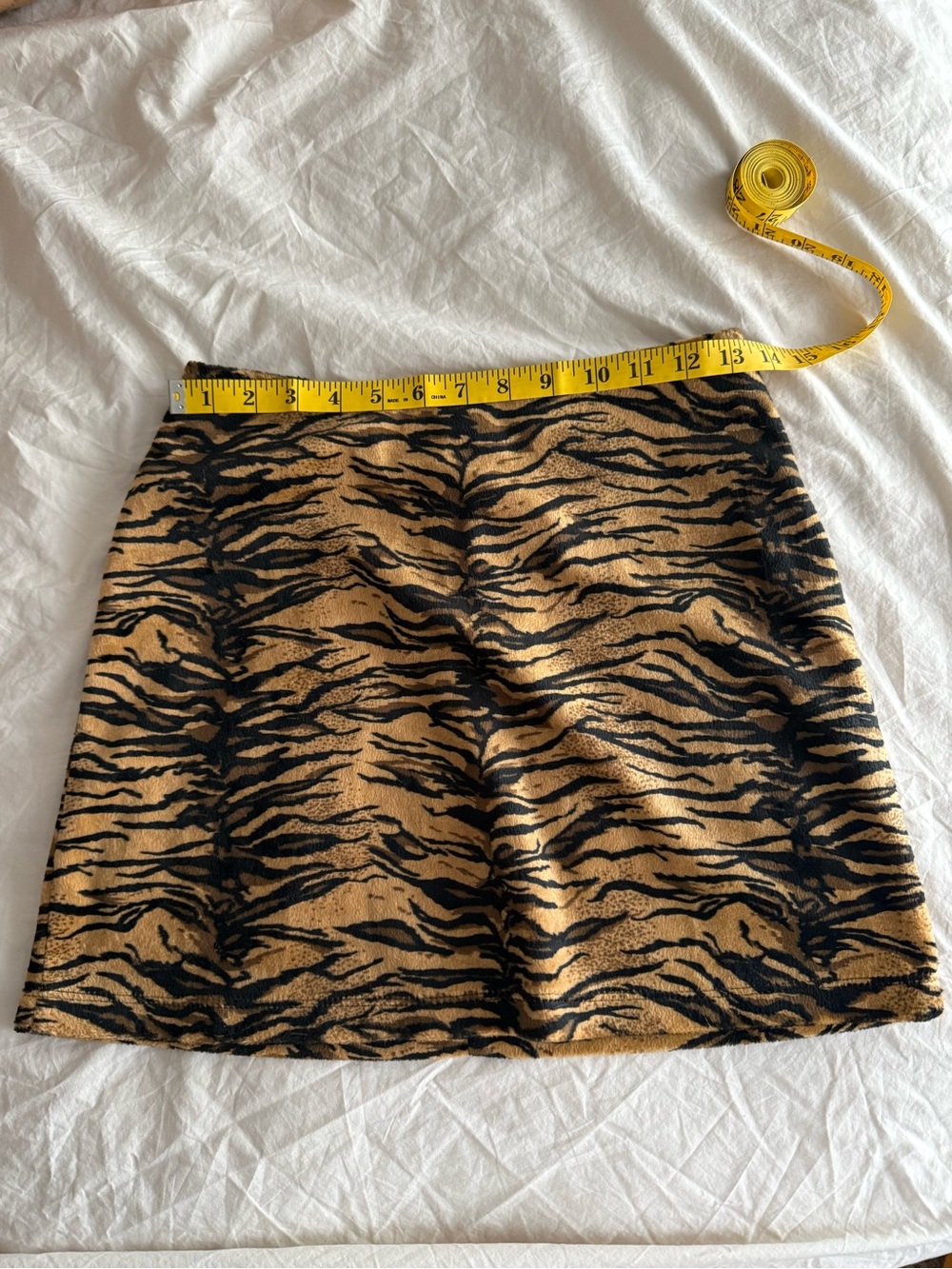 mine animal print Mini Skirt - Yellow Black